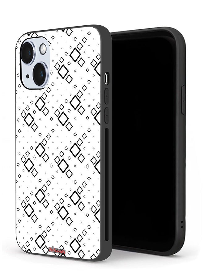 Tolwak Apple iPhone 14 Plus Protective Case Square Abstract Digital Art - Image 1