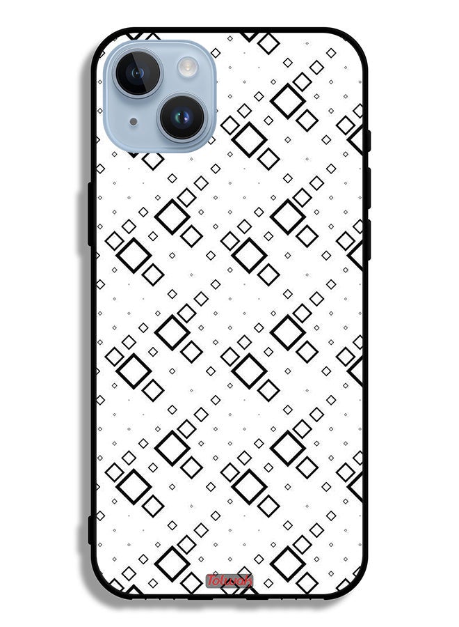 Tolwak Apple iPhone 14 Plus Protective Case Square Abstract Digital Art - Image 2