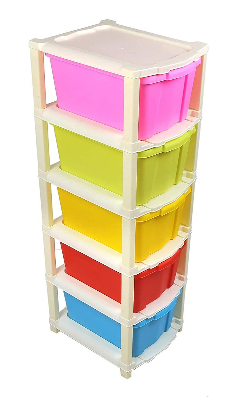Primelife نظام أدراج مودولار للأطفال من برايم لايف أبعاد المنتج عند التجميع 36 × 39 × 98 سم متعدد الألوان كبير 5 XL استوديو - Image 5