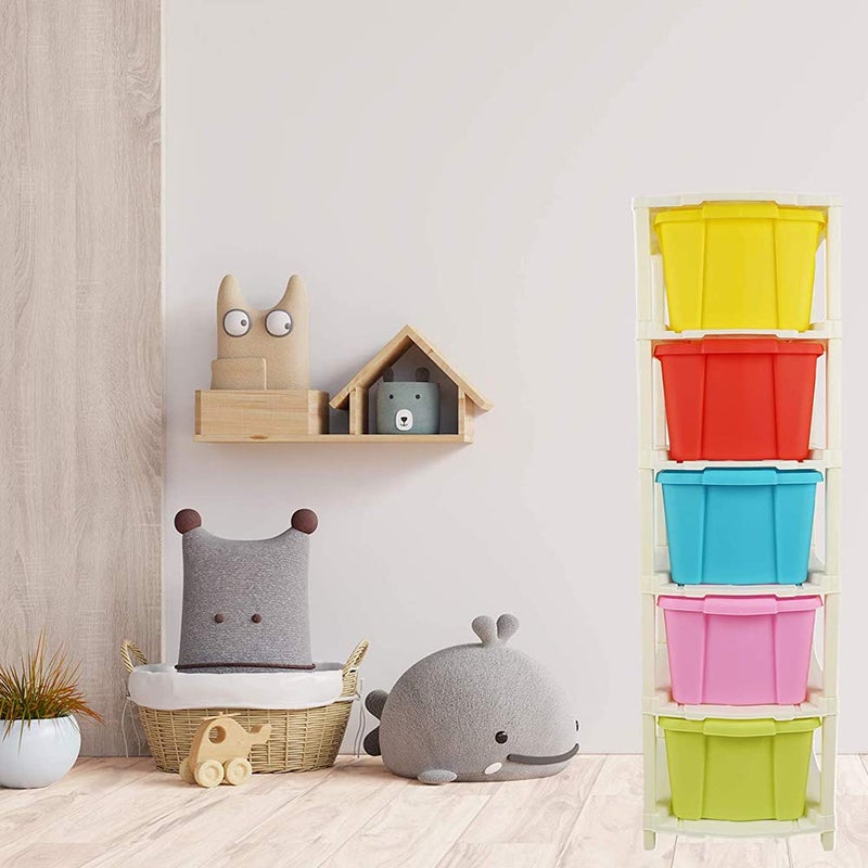 Primelife نظام أدراج مودولار للأطفال من برايم لايف أبعاد المنتج عند التجميع 36 × 39 × 98 سم متعدد الألوان كبير 5 XL استوديو - Image 1