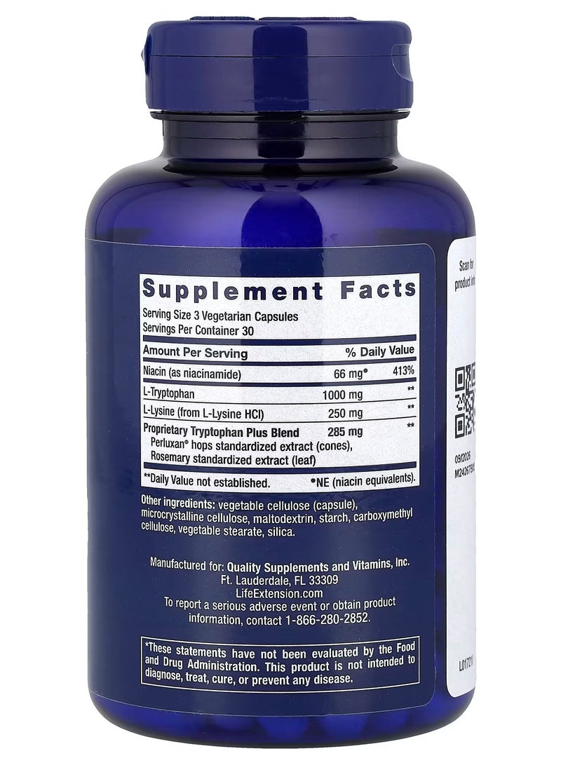 Life Extension, Optimized Tryptophan Plus, 90 Vegetarian Capsules - Image 2