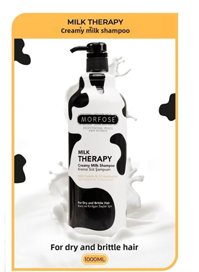 Morfose Pro Milk Therapy Creamy Milk Shampoo (33.81 oz / 1000ml) - Image 4