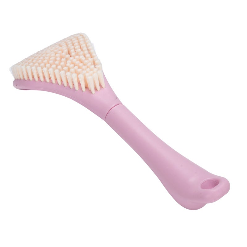 Foot Scrubber Brush for Shower Long Handle Curved Head 3 Lengths Multipurpose Foot Cleaning Brush Pink - Image 5