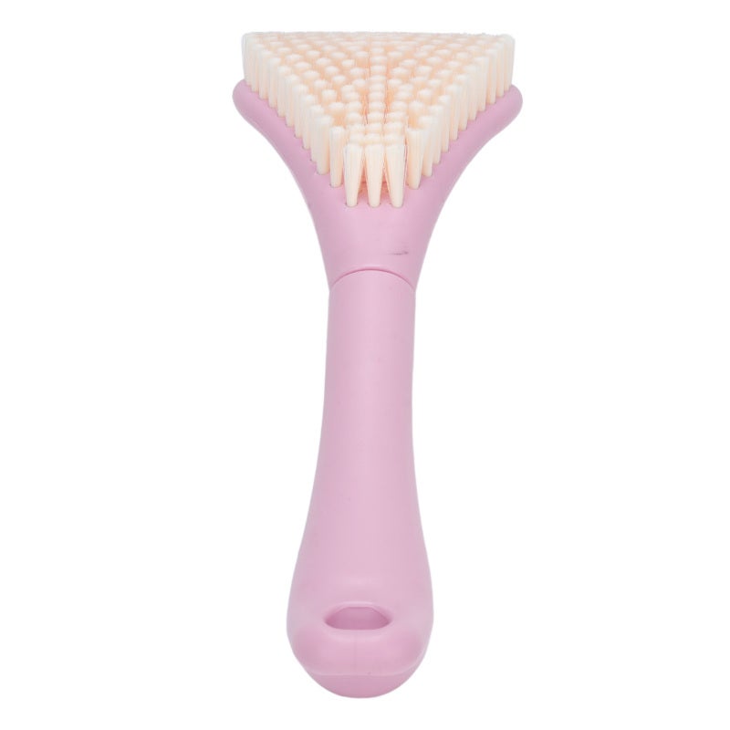 Foot Scrubber Brush for Shower Long Handle Curved Head 3 Lengths Multipurpose Foot Cleaning Brush Pink - Image 4