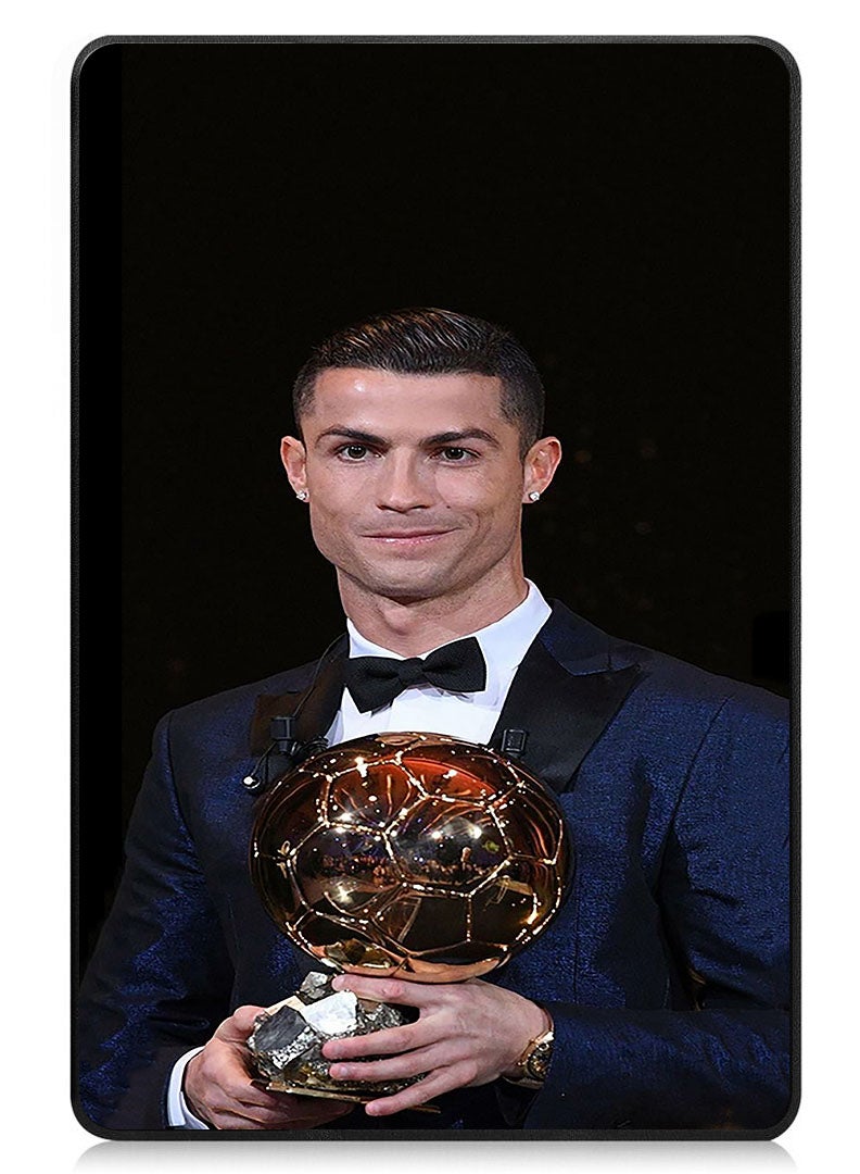 Theodor Protective Flip Case For Apple iPad Pro 11 (2024) With Trifold Stand Auto Wake Sleep Shockproof Cover Ronaldo 5 - Image 1