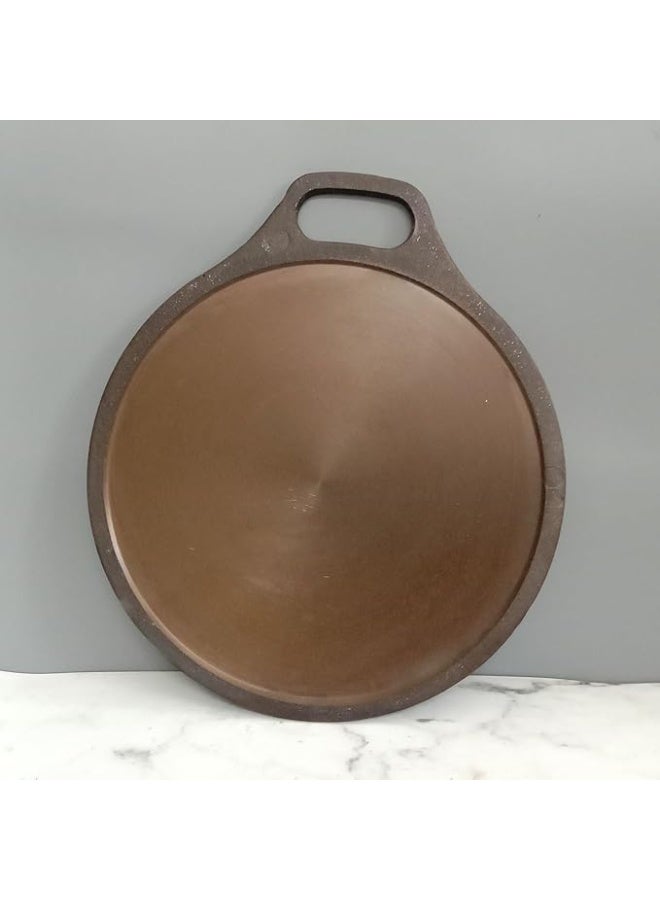 Zishta صاج "زيشتا" من الحديد الزهر (Cast Iron) | سطح أملس | مُعالج مسبقاً | مثالي لإعداد الدوسا، والنان، والروتي | غير سام | غير لاصق بطبيعته - Image 3