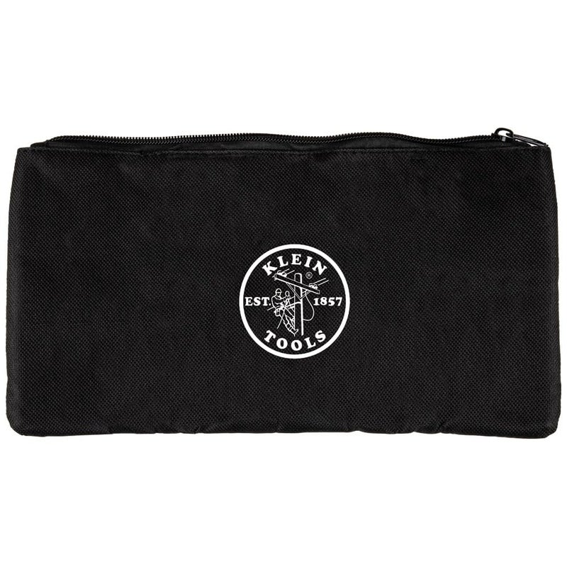 Klein Tools VDV770500 Nylon Zipper Pouch Divided Black Tool Bag Various Use Including Klein Tools Tone and Probe Kit Cat No VDV500820
