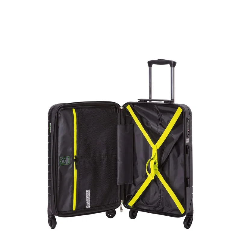 Carpisa Black Hard Trolleys S-Gotech Green  | Best Price UAE
