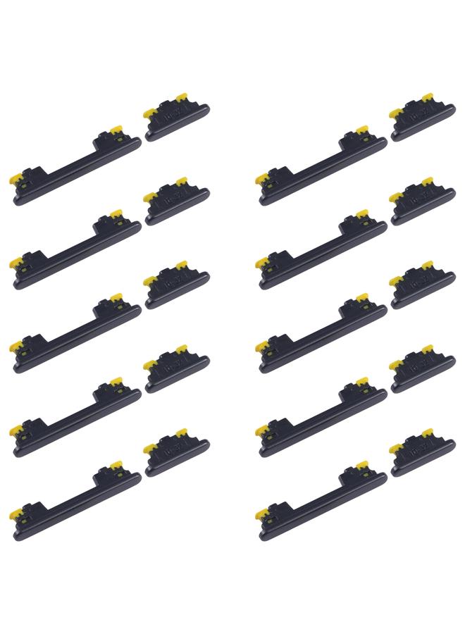 erorex For Samsung Galaxy A54 SM-A546B 10pcs Original Power Button and Volume Control Button (Black) - Image 1