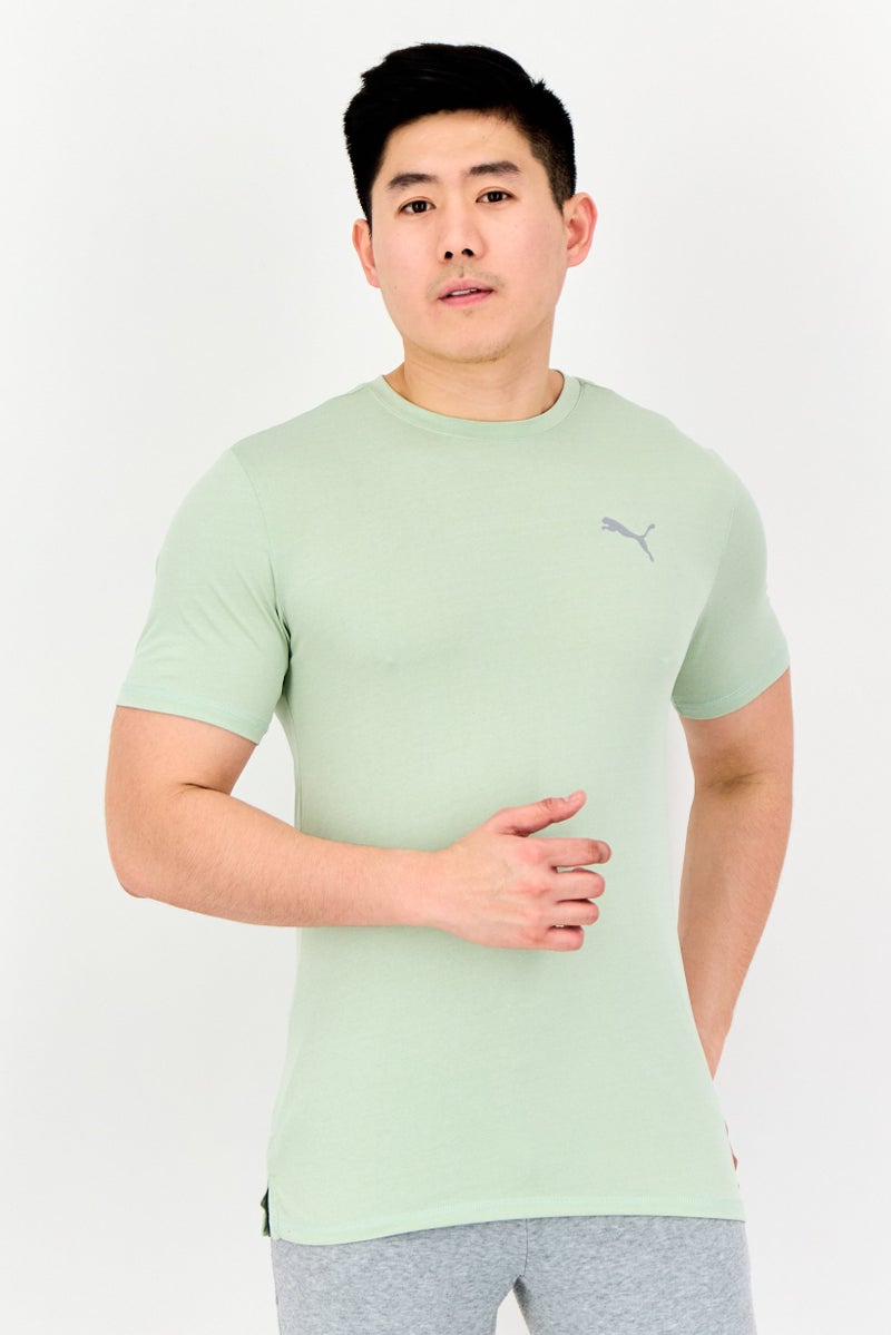 PUMA Men Sportswear Fit Short Sleeves Outdoor T-Shirt, Mint Green - Image 1