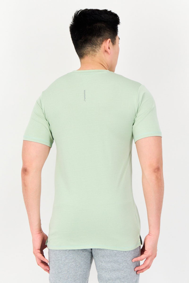 PUMA Men Sportswear Fit Short Sleeves Outdoor T-Shirt, Mint Green - Image 4