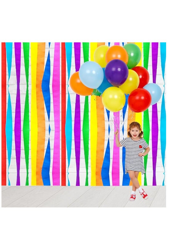 Flamingo 24 Roll Crepe Paper Streamer Single Color 1.5Inches Violet Color - Image 4