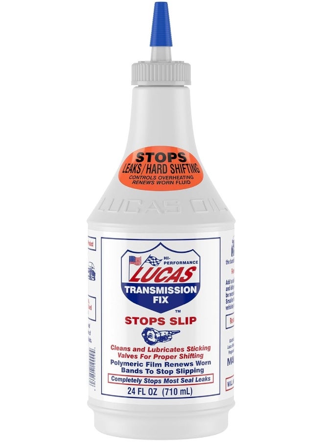 LUCAS OIL لوكاس LUC10009 ترانسميشن فيكس 24 أونصة، بني (قد تختلف العبوة)، أبيض  - Image 1