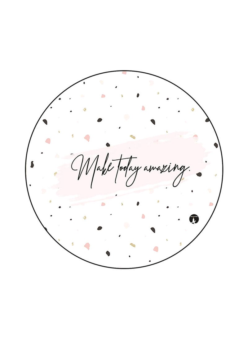 English Phrases Mouse Pad White