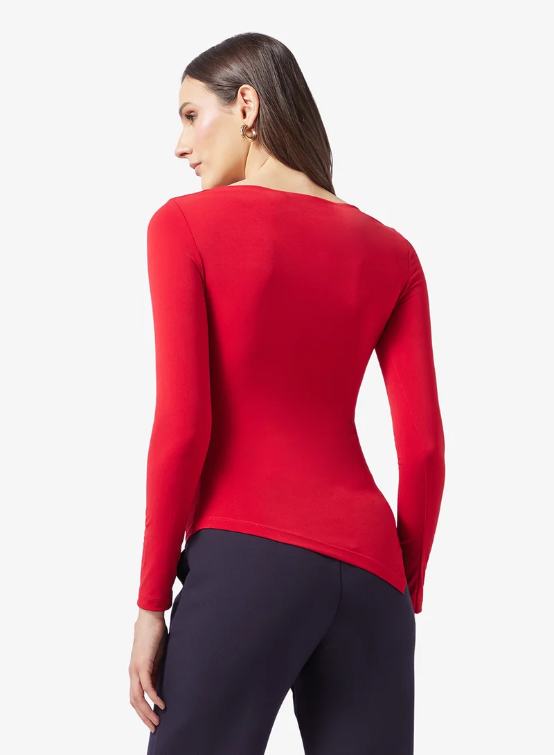 ايلا Top With Asymmetric Hem