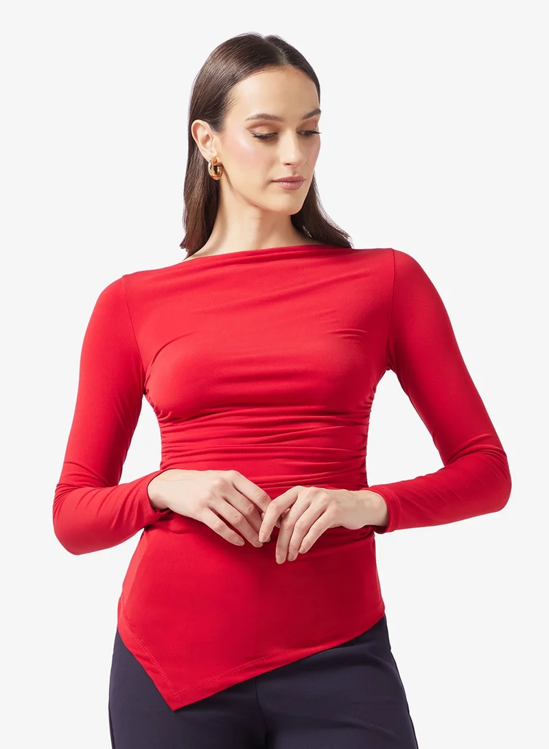 ELLA Top With Asymmetric Hem