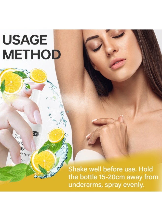 Lanemay Tawas Deodorant Spray Lemon 100ml - Instant Odor Control for Underarms, Unisex Fresh Body Spray - Image 5