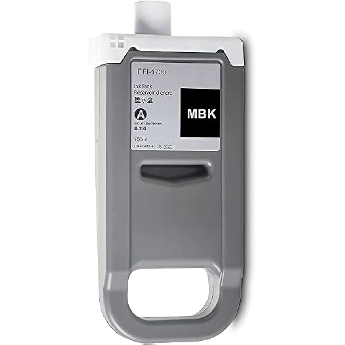 REMANUFACTURED INK CARTRIDGE PIGMENT COMPATIBLE WITH CANON PFI-1700 700ML REPLACEMENT FOR CANON IMAGEPROGRAF PRO-2000,PRO-2100,PRO-4000,PRO-4000S,PRO-6000S,PRO-6100,PRO-6100S,PRO-4100S (MATTE BLACK) - Image 2