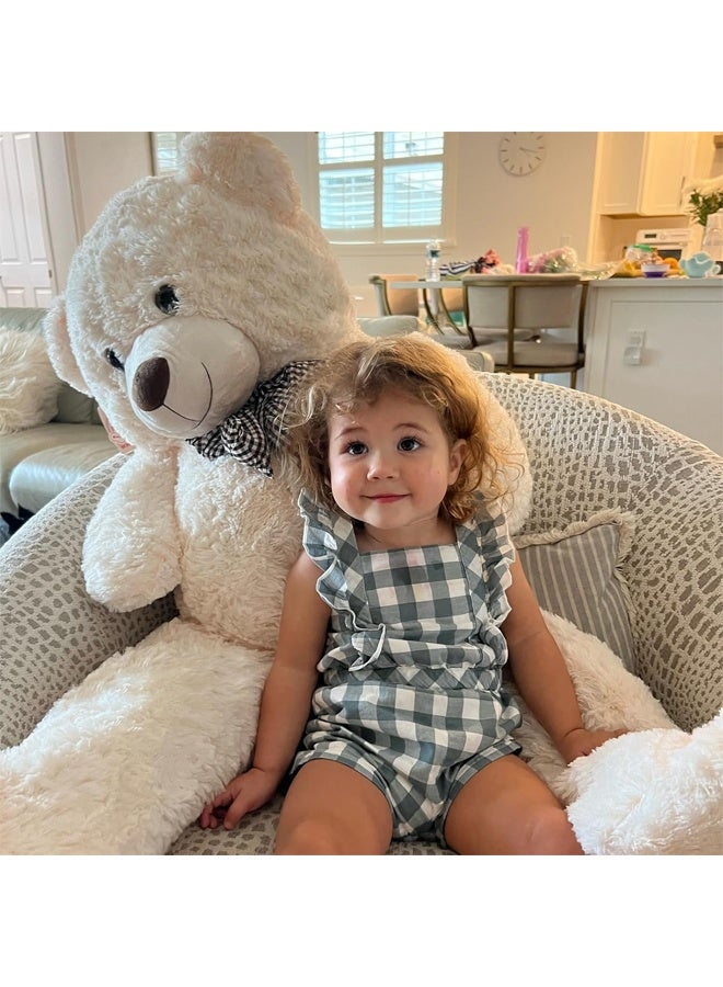 DUNISO Teddy Bear with Cute Bow, Washable Soft Plush Doll ,Stuffed Animal Toy,Gift for Children, suitable for Birthday Party or Any Special days ,140 cm - Image 5