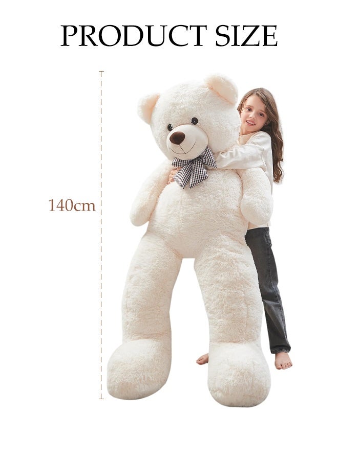 DUNISO Teddy Bear with Cute Bow, Washable Soft Plush Doll ,Stuffed Animal Toy,Gift for Children, suitable for Birthday Party or Any Special days ,140 cm - Image 2