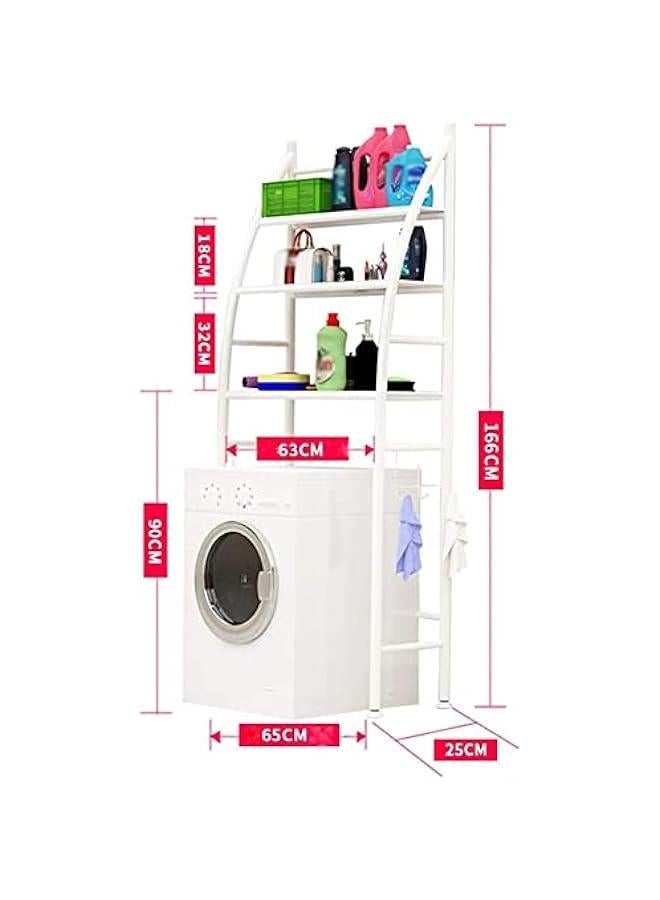 Beauenty Bathroom Space Saver, Toilet/Washing Machine Organizer Stand, 3-Tier Towel Storage Rack Holder Over The Bathroom Shelf Organizer (A-Shape) - Image 3