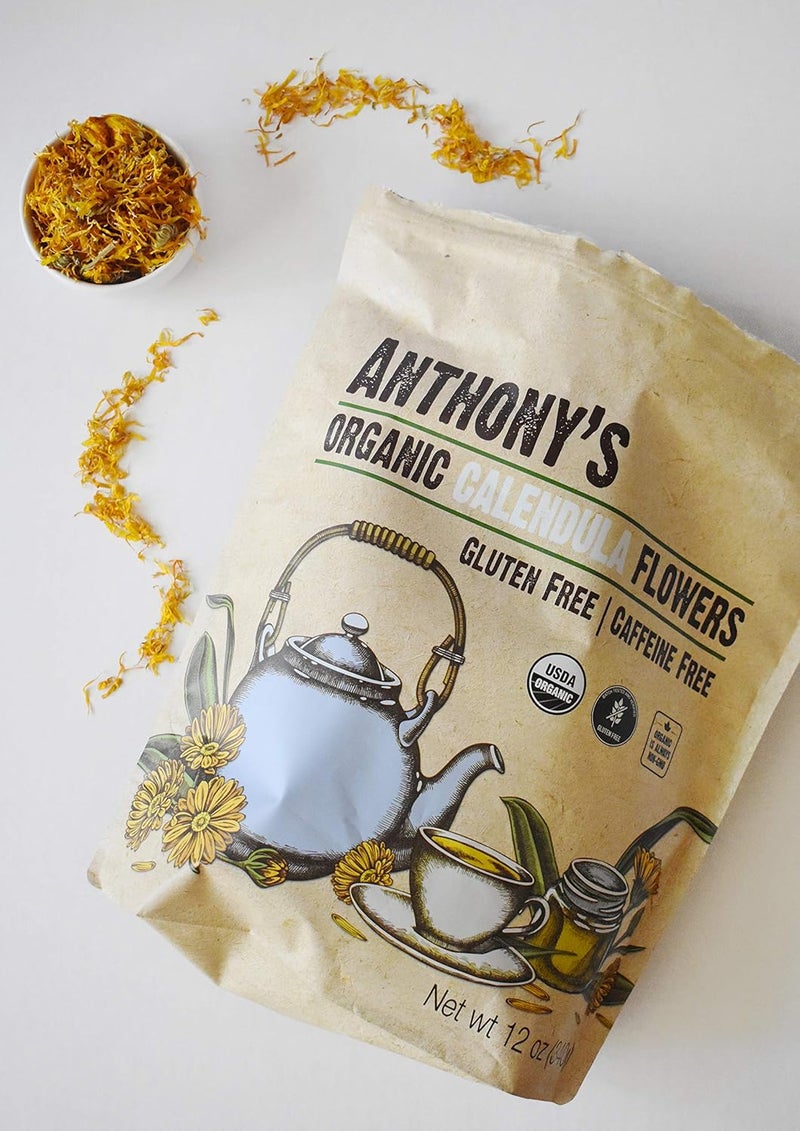 Anthony's Organic Calendula Flowers, 12 Oz - Whole Petals for Tea, Crafts, and Beauty Products - Image 4