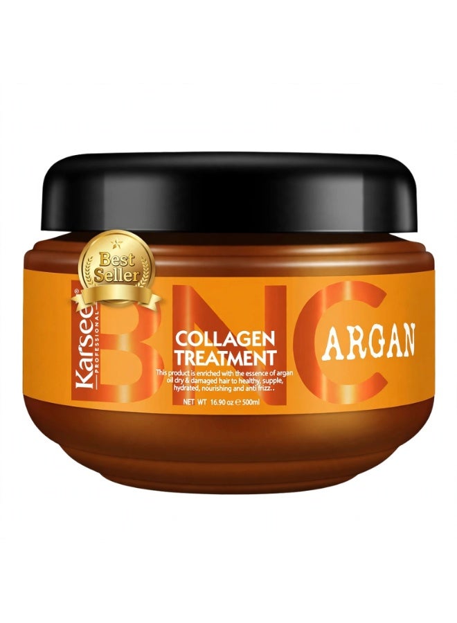 Karseell BNC Complete Hair Care Trio – Keratin Straightening, Argan Super Detangle Conditioner & Collagen Hair Treatment A complete hair care combination designed to smooth, condition, detangle, and nourish hair. This powerful trio helps improve softness, manageability, shine, and the overall appearance of dry, rough, or difficult-to-style hair. - Image 5