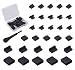 CaseBuy 30x USB Dust Cover Port Plugs 6 Types Silicone USB Cap Port Stopper for USB TypeC USB A Female Micro USB iPhone 141312 USB Female Male Ports Protecor Kit with Cleaning Brush - Image 2