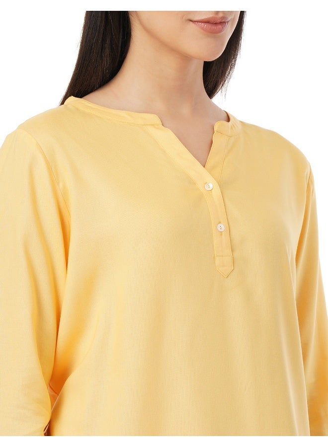 fyltr Women's Fashion V-neck Top with Roll-up Sleeves - Image 4
