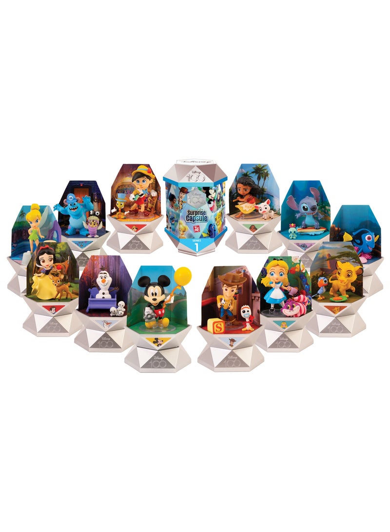 Disney كبسولات ديزني المفاجئة، متنوعة 1 قطعة (قد يختلف الشخصية واللون) | شخصية قابلة للجمع | شخصية مفاجئة | شخصية غامضة | هدية للأطفال وجامعي التحف! - Image 1