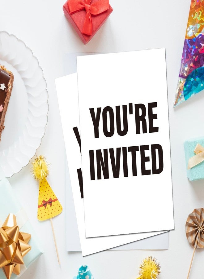 Soiceu Teen Boy Birthday Invitations with Envelopes Set of 20 You're Invited Birthday Party Invites Fill in Blank - Image 3