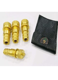 California formula-T California CFT Universal Brass Off-Road Tyre Deflator Kit - 4 Pieces  - Image 1