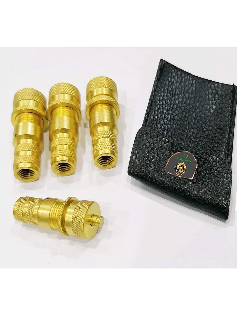 California CFT Universal Brass Off-Road Tyre Deflator Kit - 4 Pieces