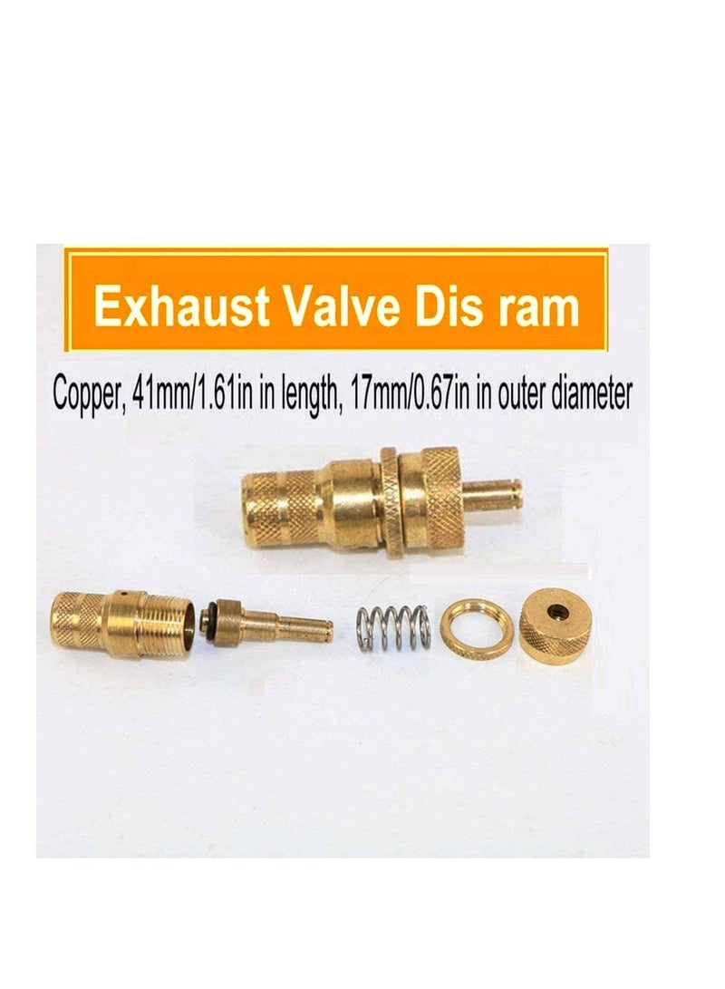 California CFT Universal Brass Off-Road Tyre Deflator Kit - 4 Pieces