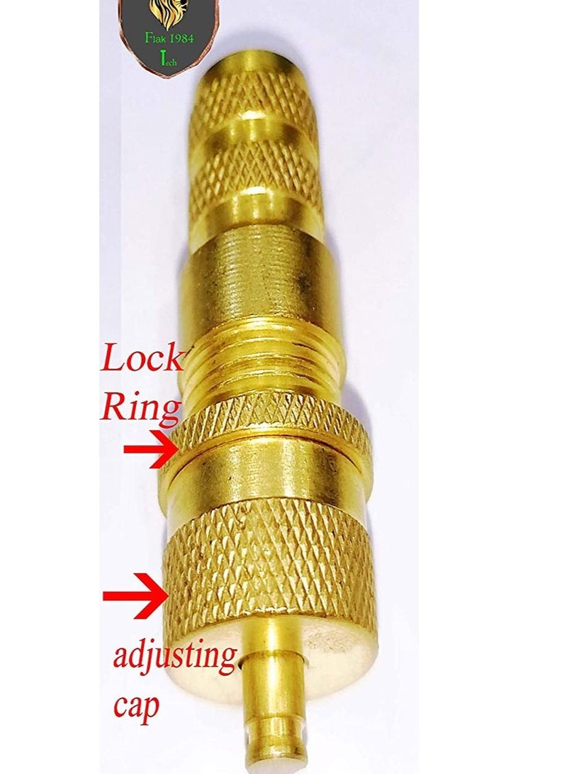 California CFT Universal Brass Off-Road Tyre Deflator Kit - 4 Pieces