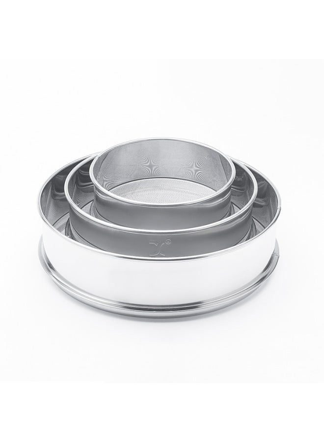 Screen Sieve Flour Sieve Luo Bucket Sugar Sieve 15cm20cm25cm30cm35cm40cm-Specifications:30cm Luo Dou - Image 2