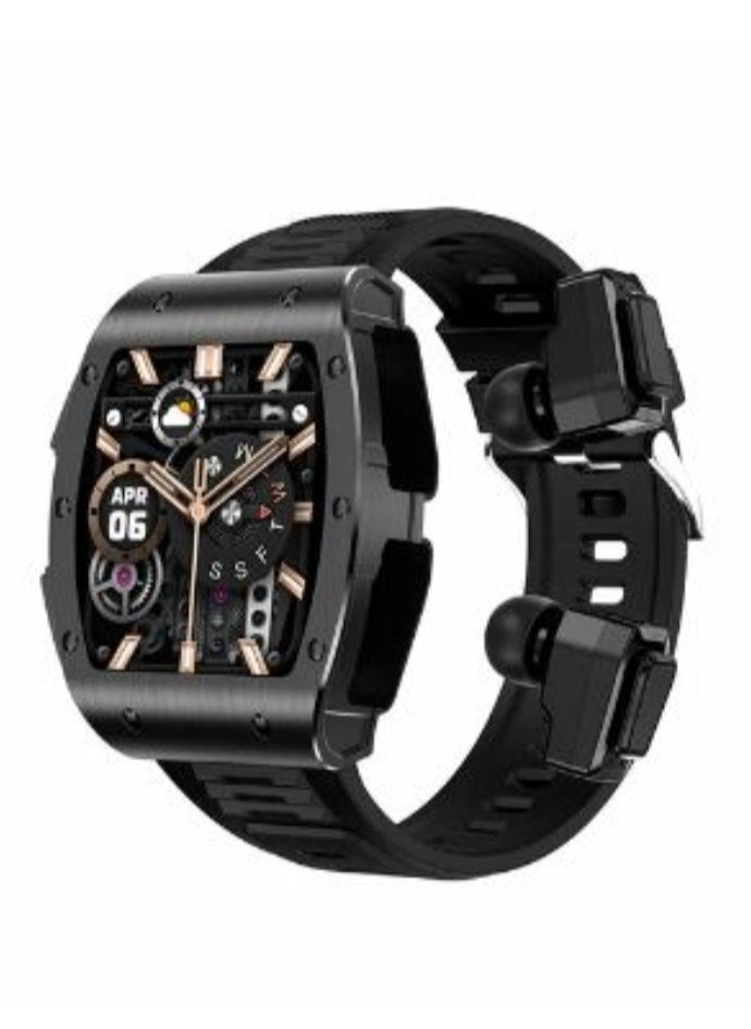 AROAQ - JM09 TWS Smart Watch Wireless Earphones 2 in 1 Bluetooth Call Earphones Music Playing Sports Fitness - Image 1