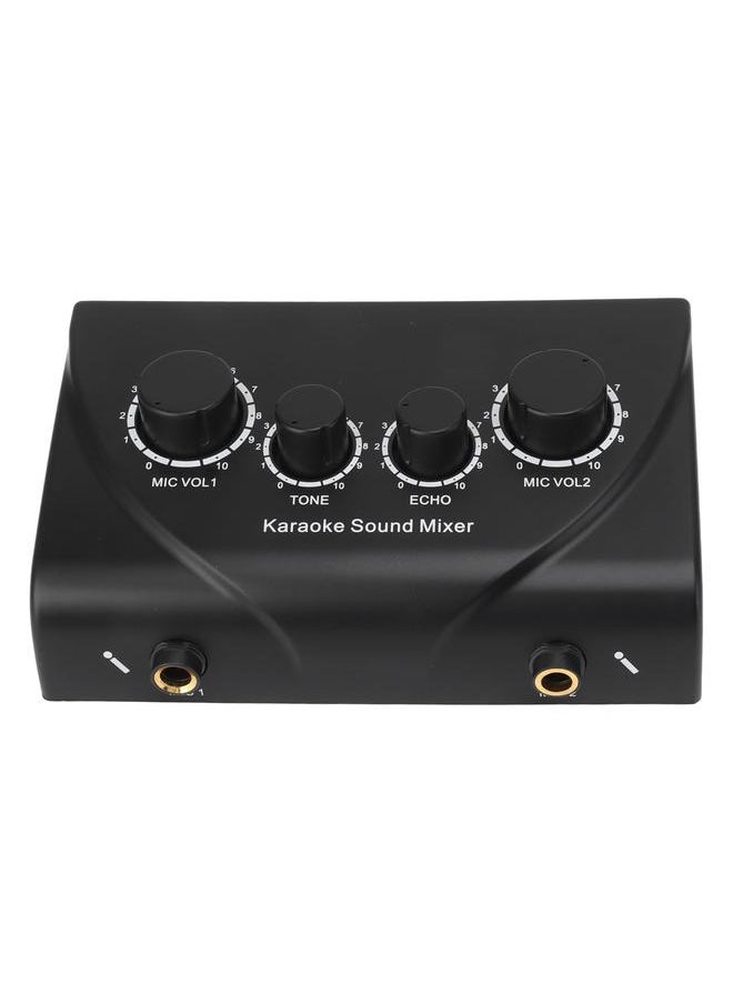 Thoraya Mini Portable Sound Mixer Karaoke Sound Mixer for Companies Family Gatherings 100‑240V EU Plug  - Image 2