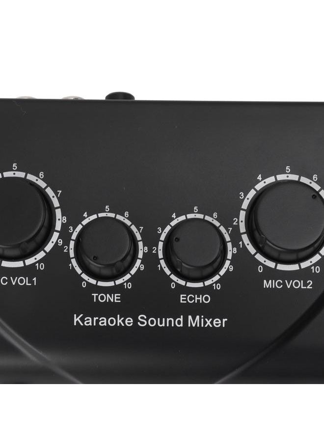 Thoraya Mini Portable Sound Mixer Karaoke Sound Mixer for Companies Family Gatherings 100‑240V EU Plug  - Image 4