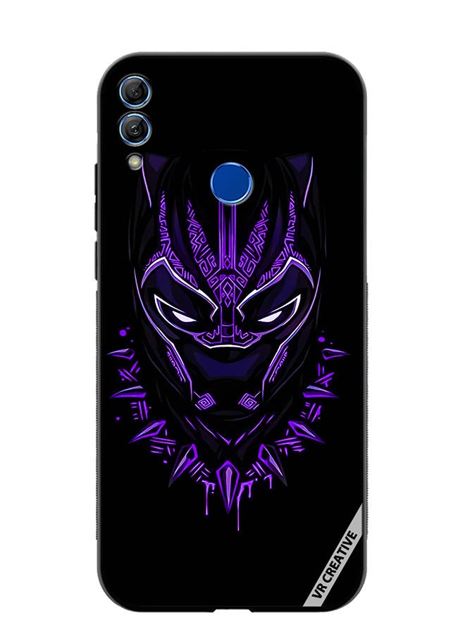 Protective Case Cover For Honor 10 Lite Black Panther Design Multicolour