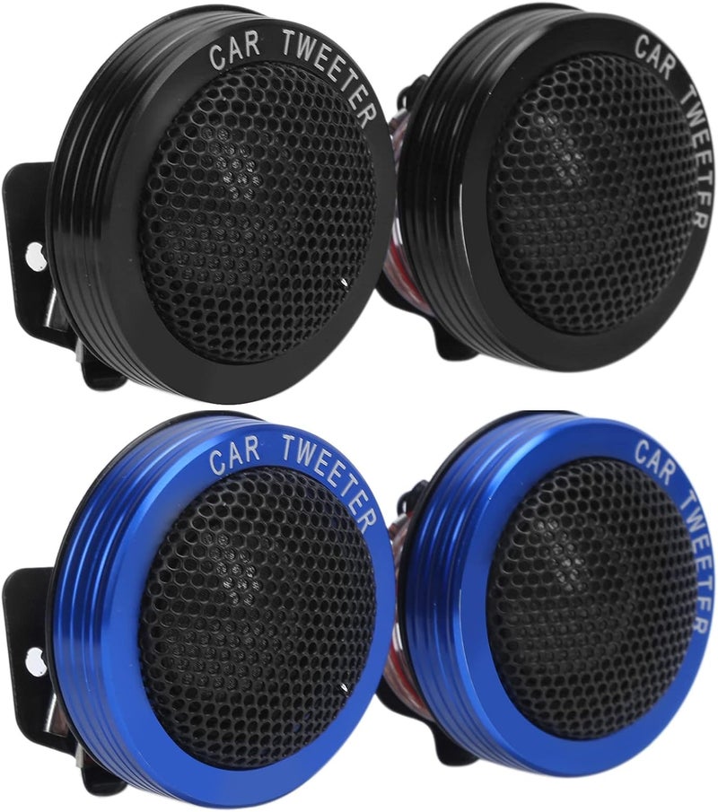 klarako Car Tweeter, ABS+metal Car Mini Tweeter Speaker Dome 150W 4Ω 98dB High Resolution Sound Universal for Audio System (1 Pair)(blue) - Image 1