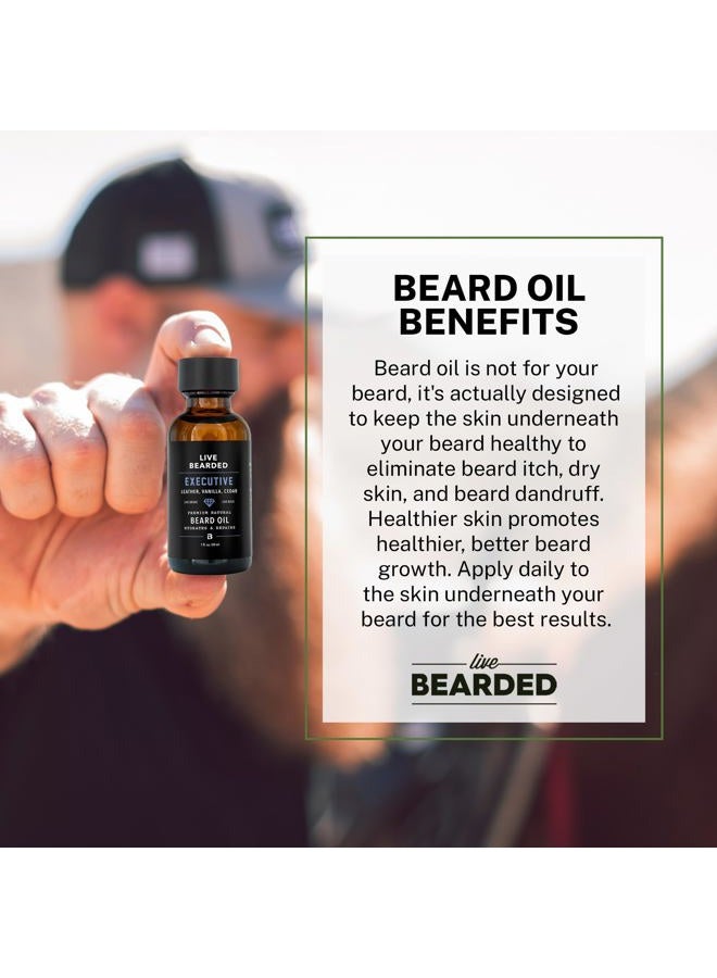 Source Naturals زيت اللحية، 1 أونصة سائلة - جوجوبا طبيعي ممتاز - مصنوع في الولايات المتحدة - العناية بالشعر والبشرة للرجال ذوي البقع الجافة والمتقشرة | رائحة تنفيذية - أرز، فانيليا - Image 3