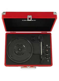 Crosley Crosley CR8005DP-RE1 Cruiser Plus Vintage 3-Speed Bluetooth in/Out Suitcase Turntable, Red  - Image 3
