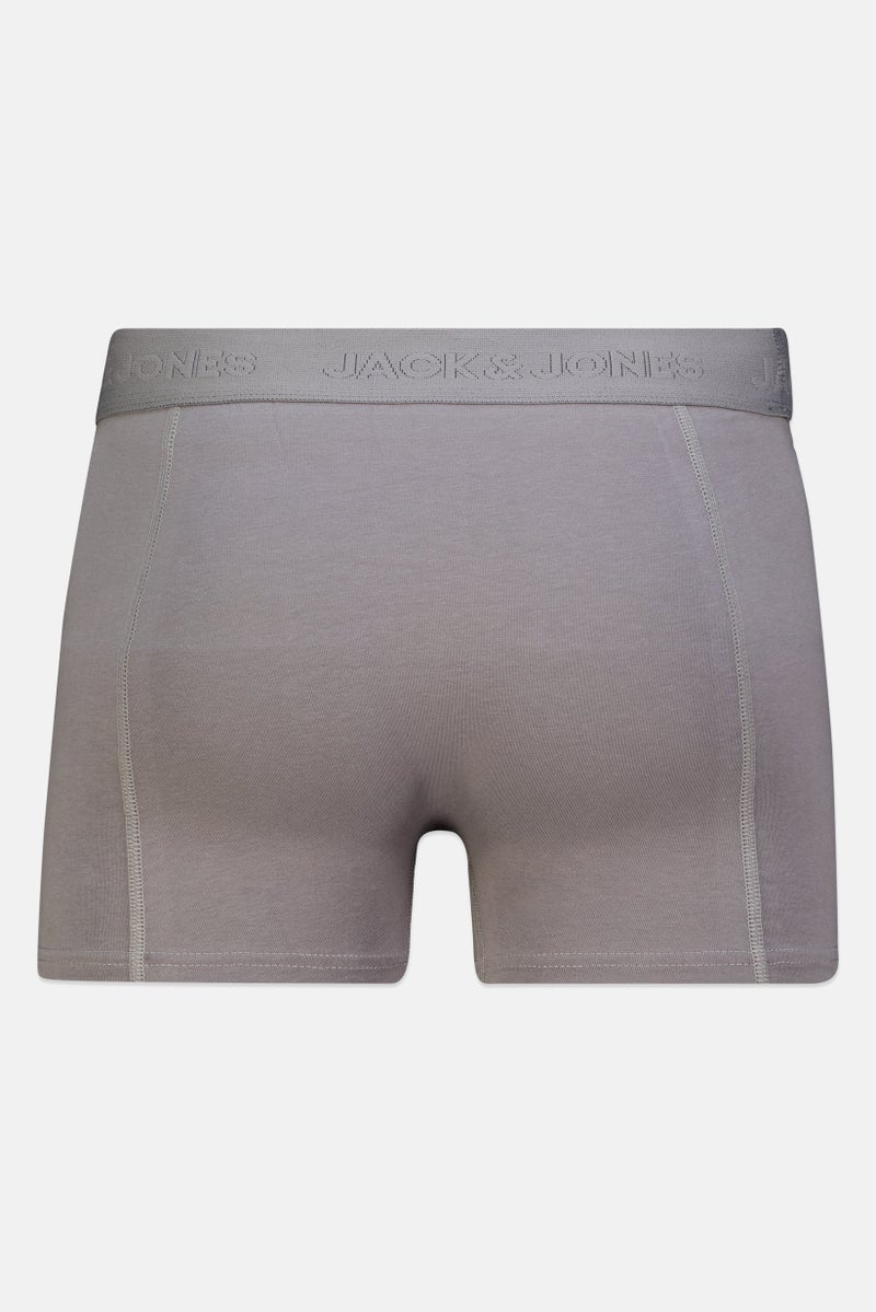 JACK & JONES Men 3 Pieces Brand Logo Trunks, Multicolor - Image 4