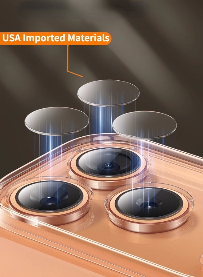 جراب هاتف iPhone 17 Pro Max بتغطية كاملة وحماية من السقوط بدرجة عسكرية لهاتف iPhone 17 Pro Max [غير قابل للاصفرار] [زوايا معززة] مقاوم للتآكل ومضاد للخدش وبصمات الأصابع جراب 17 Pro Max رفيع للغاية بحافة مرتفعة للغاية شفافة - Image 5