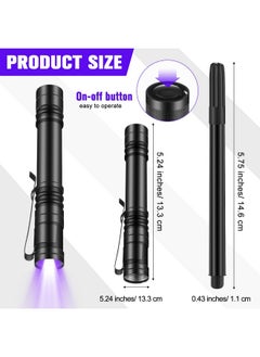 Tegeme 8 Pcs Uv Pen Light Set 4 Invisible Ink Pen 4 Mini Uv Flashlights Blacklight Pen Spy Marker Disappearing Ink Pen Portable Black Light For Kids Gift Secret Message Escape Room Party Favors  - Image 3