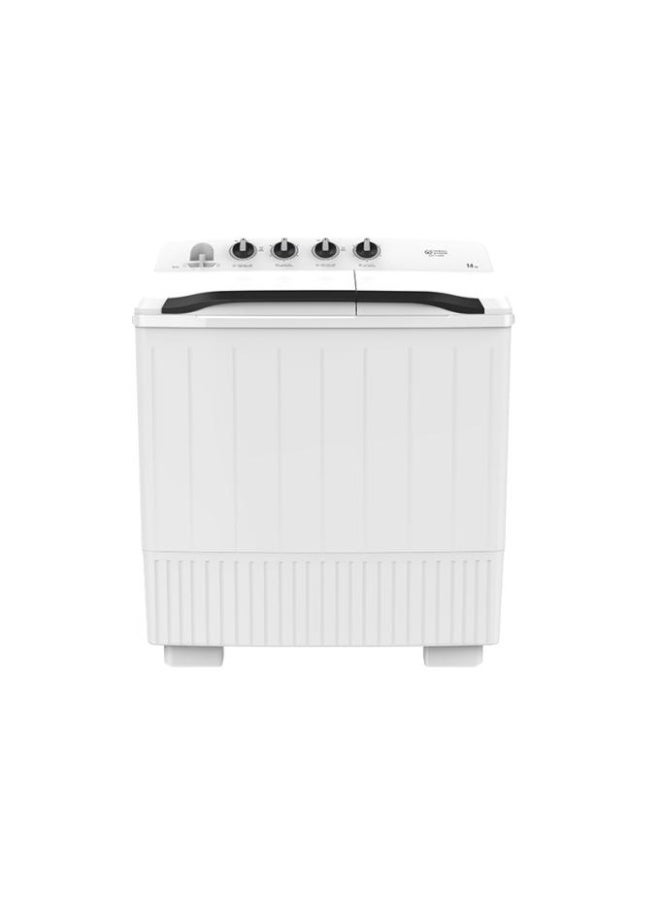GENERAL SUPREME Washing Machine Semi Automatic Twin Tub 14 KG White,GSTT14XW - Image 1