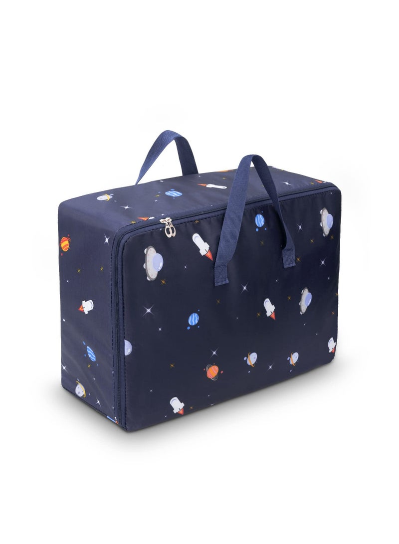 Excefore 105L Clothing Storage Bags with Handle and Zipper,Travel Moving Bags for Clothes Throw Pillows Quilts Moisture proof Luggage Bags 