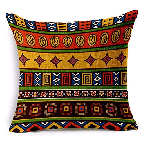 AEROHAVEN Jute 150TC Cushion Covers, Set of 5, (18 x 18 Inch, Multicolour, CC109) - Image 2