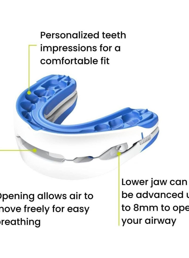 SYOSI - Anti-snoring Device Mouthpiece, Upgraded Adjustable Mouth Type Silicone Anti-snoring Device, Help Sleep at Night, Prevent Snoring and Snoring, Anti-grinding Braces Snoring Device (Standard Size) - Image 1